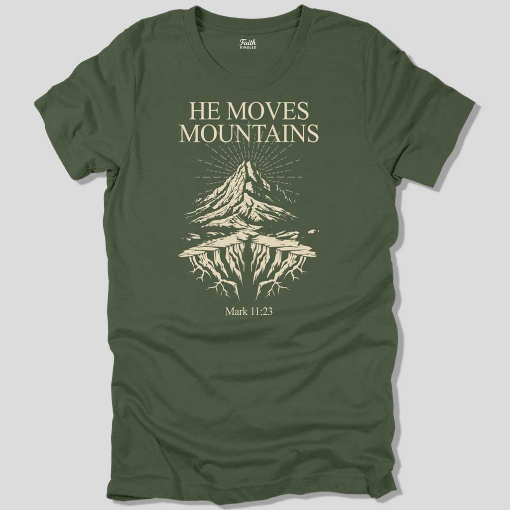 He Moves Mountains Unisex Tee
