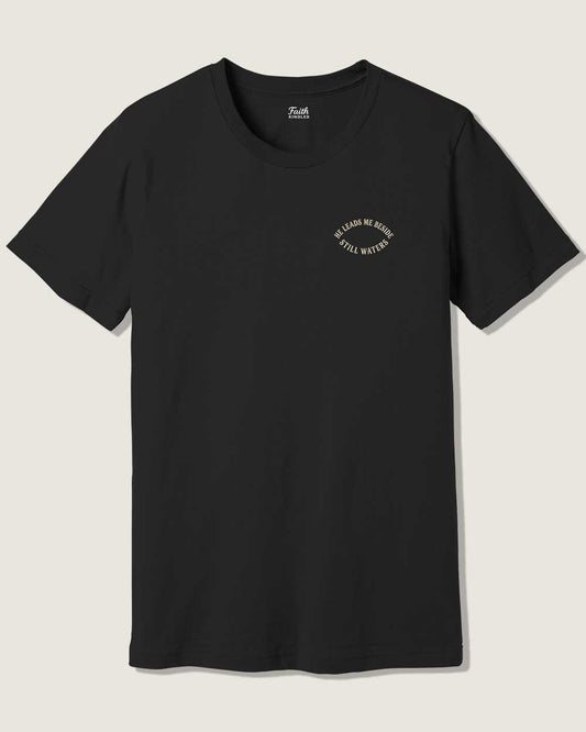 He Leads Me Unisex Tee