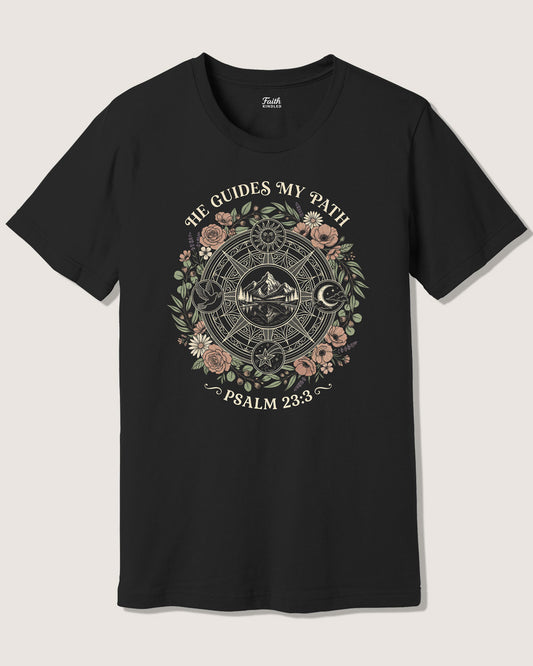 He Guides My Path Unisex Tee