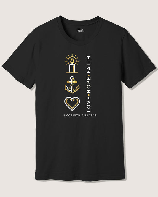 Love, Hope, Faith Unisex Tee