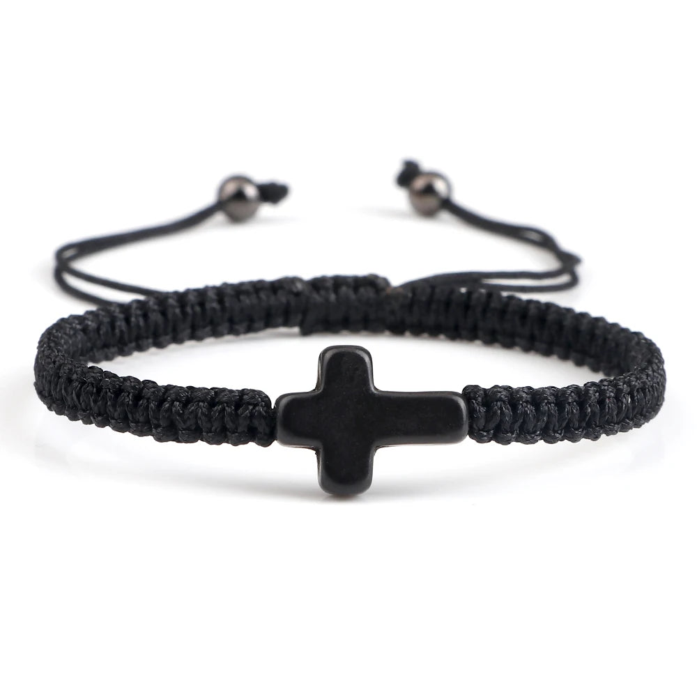 Midnight Mercy Braided Cross