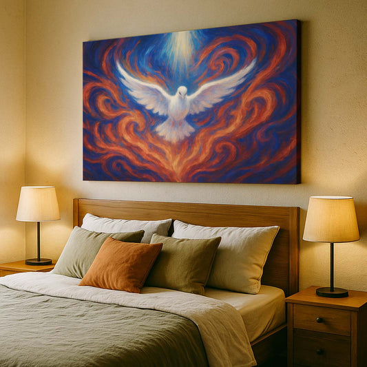 Holy Spirit Descending as Dove, Wall Art Canvas