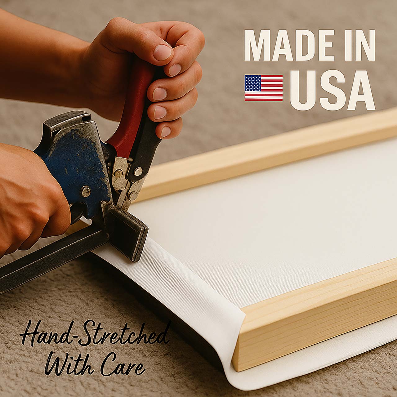 Jesus Healing Blind Man's Eyes, Wall Art Canvas – mock-up 6