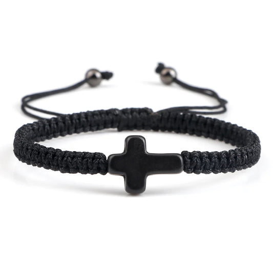 🎁 Midnight Mercy Braided Cross (100% off)