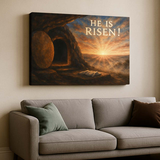 Christ’s Empty Tomb at Sunrise, Wall Art Canvas