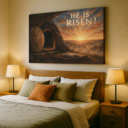 Christ’s Empty Tomb at Sunrise, Wall Art Canvas