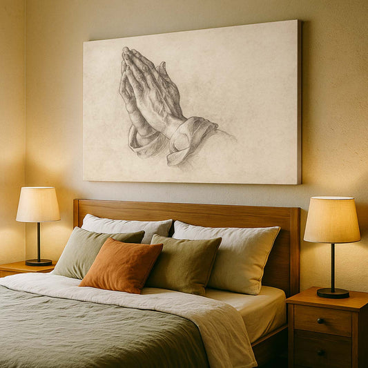 Dürer's Praying Hands Classic Sketch, Wall Art Canvas