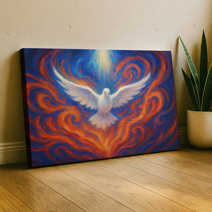 Holy Spirit Descending as Dove, Wall Art Canvas