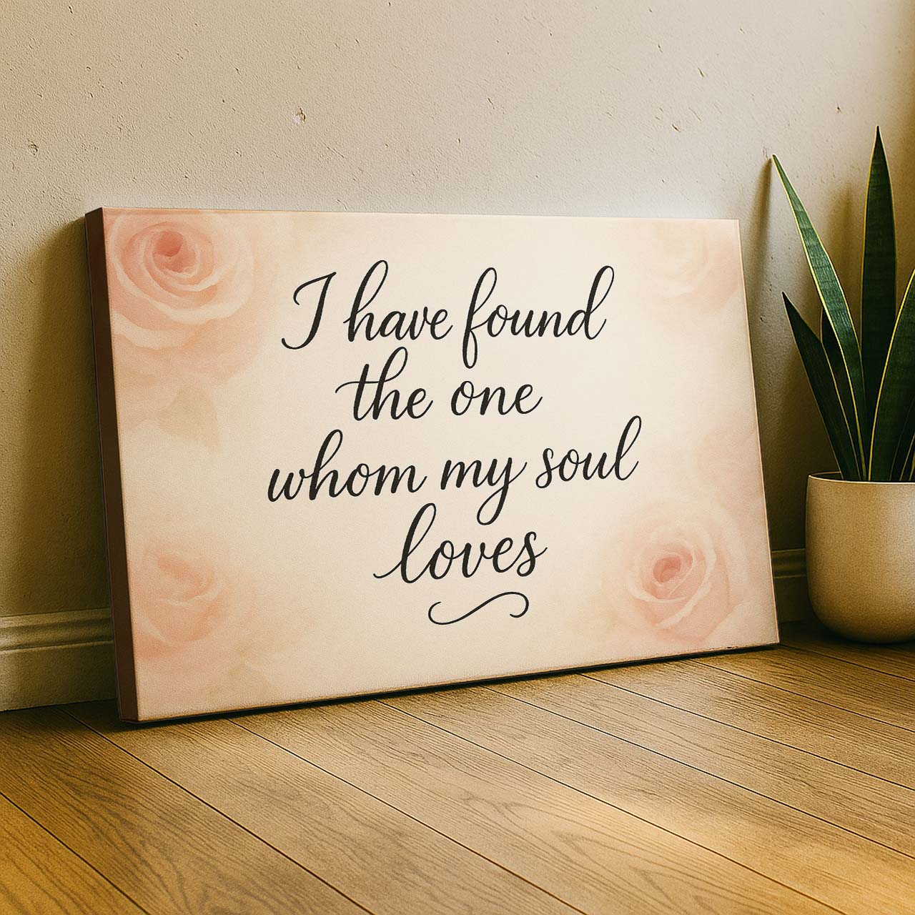 Song of Solomon ‘I Have Found The One’ Jesus, Wall Art Canvas
