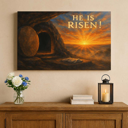 Christ’s Empty Tomb at Sunrise, Wall Art Canvas