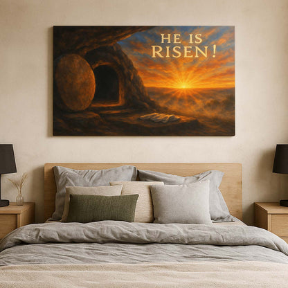 Christ’s Empty Tomb at Sunrise, Wall Art Canvas