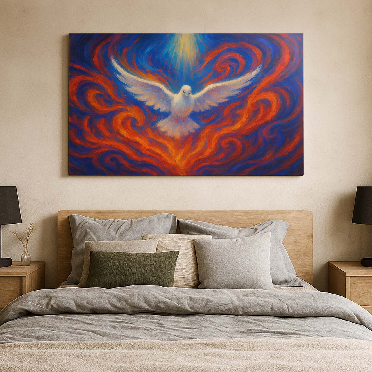 Holy Spirit Descending as Dove, Wall Art Canvas
