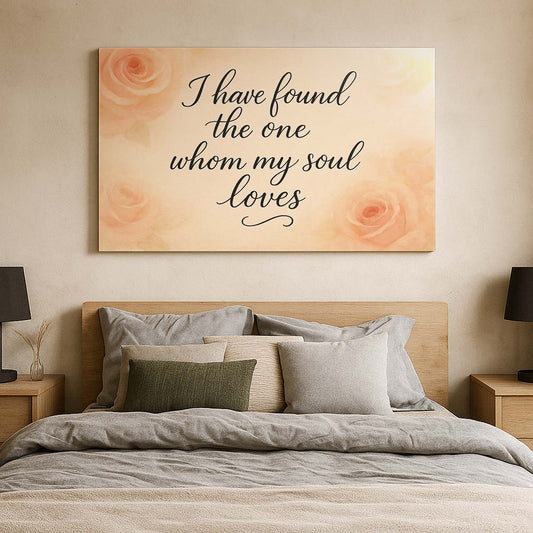 Song of Solomon ‘I Have Found The One’ Jesus, Wall Art Canvas